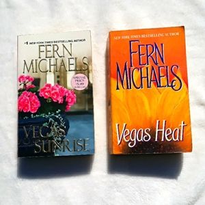 2 Fern Michaels paperback books,  Vegas Heat & Vegas Sunrise